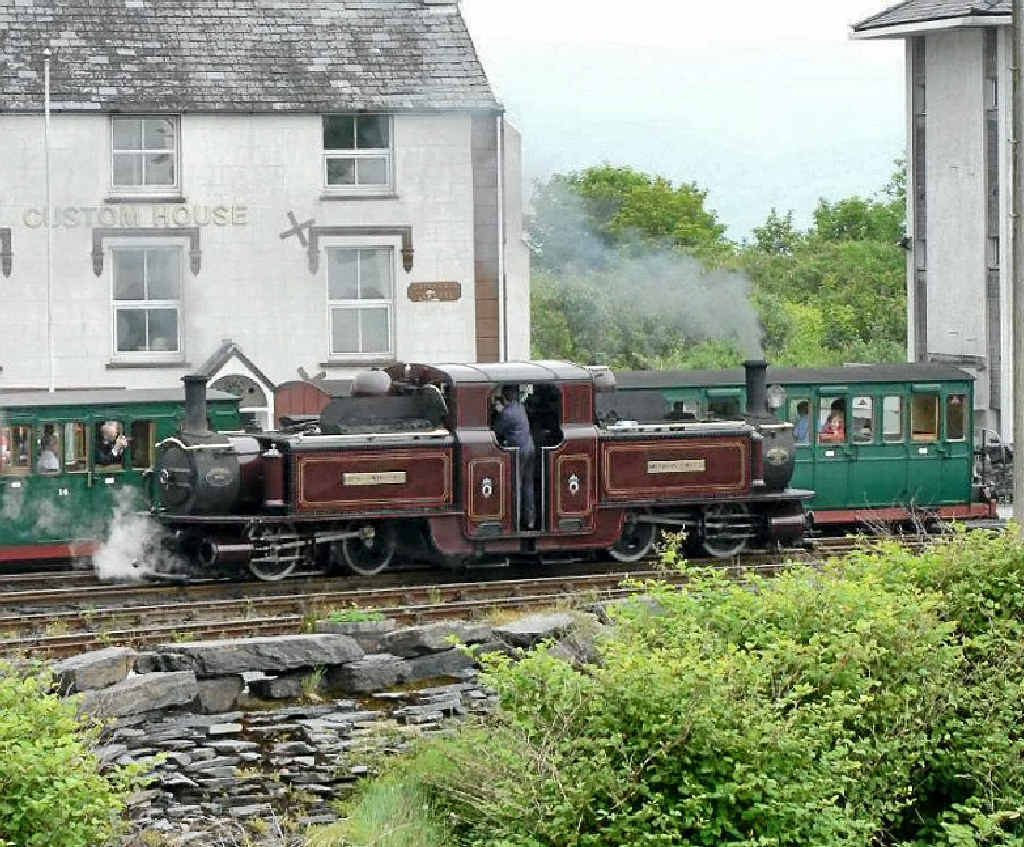 An early double-ended Fairlie steam engine, restored and back in service. An early double-ended Fairlie steam engine, restored and back in service.